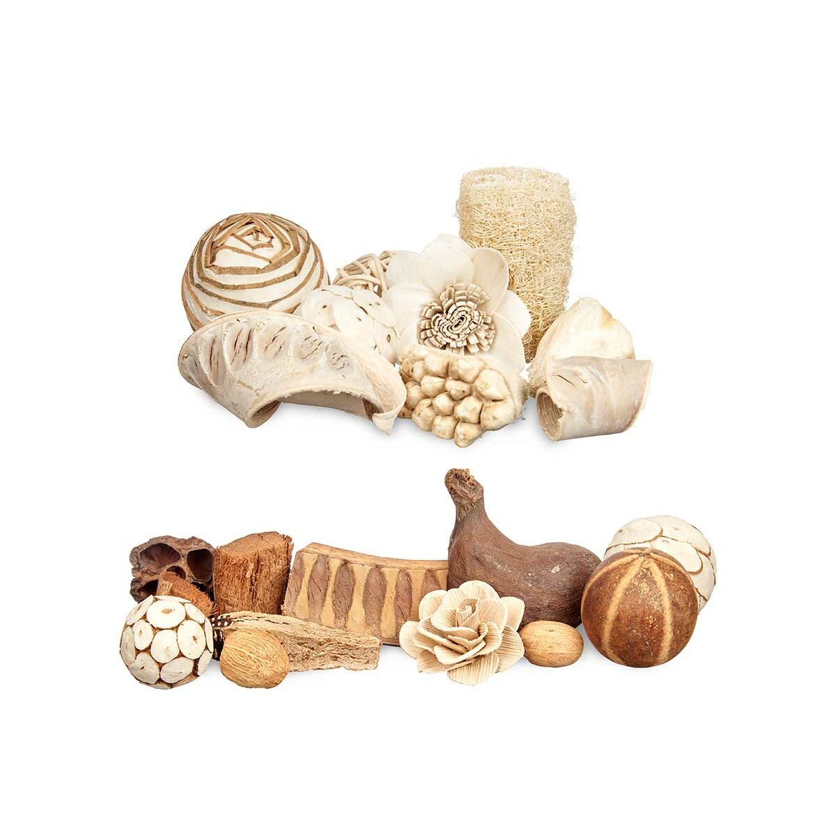Dekorativt potpurri Gift Decor Vit Brun 16 x 21 x 7 cm 16 x 21 x 7,5 cm (12 antal) - 2