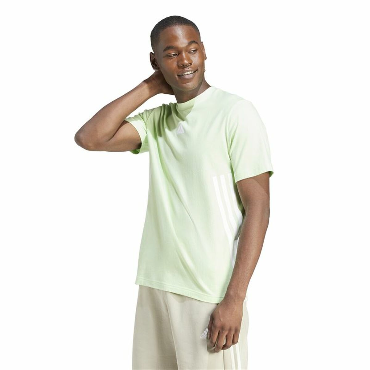 T-shirt med kortärm Herr Adidas Fi 3Bandas Regular - 2