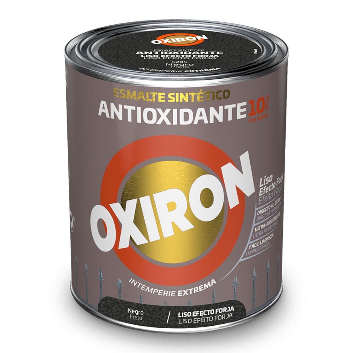 Syntetisk emaljfärg Oxiron Titan 5809096 250 ml Svart Antioxiderande - 2