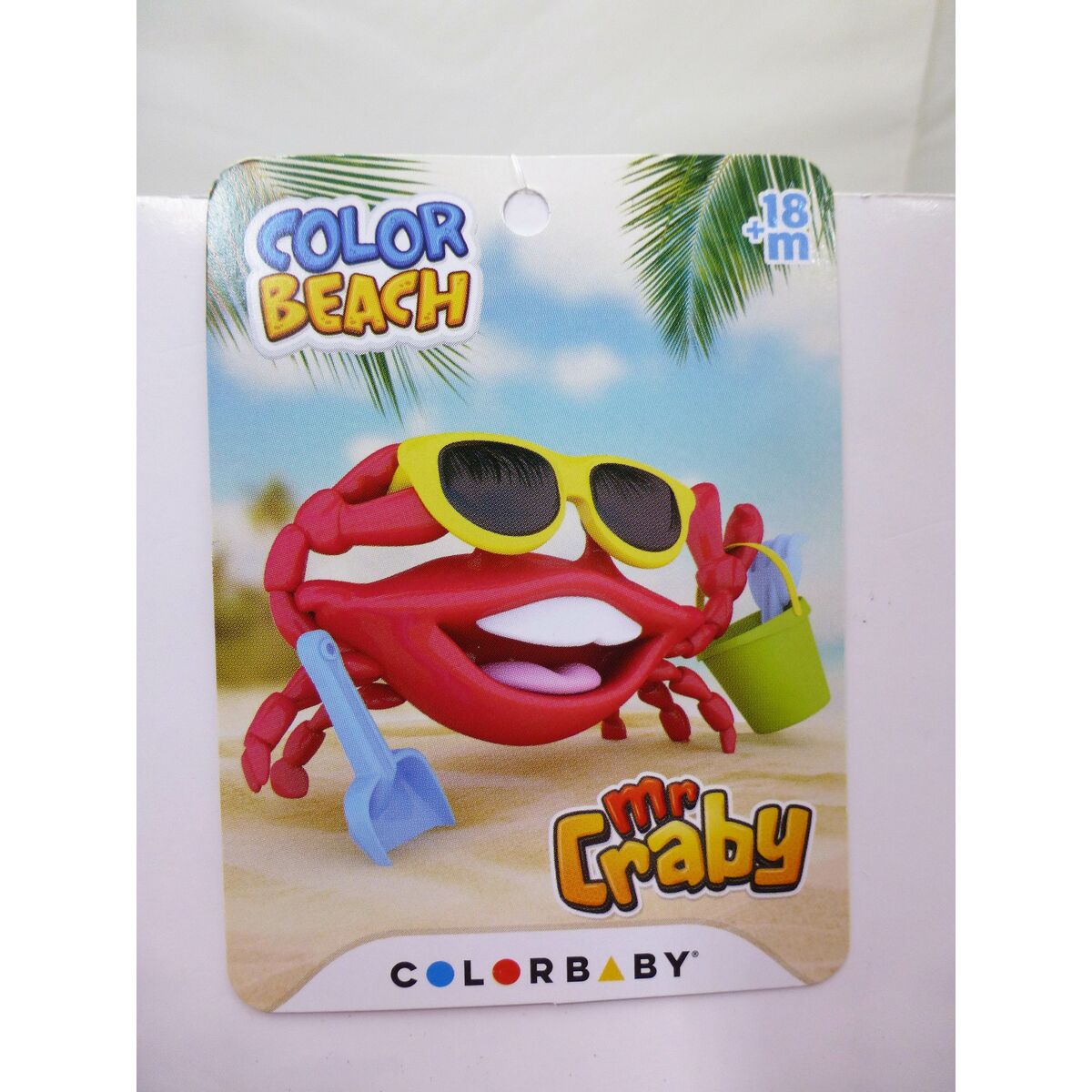 Strandleksaker set Colorbaby Mr Craby Ø 18 cm polypropen (16 antal) - 12