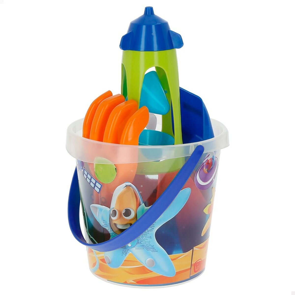 Strandleksaker set Colorbaby Mr Craby Ø 18 cm polypropen (16 antal) - 7