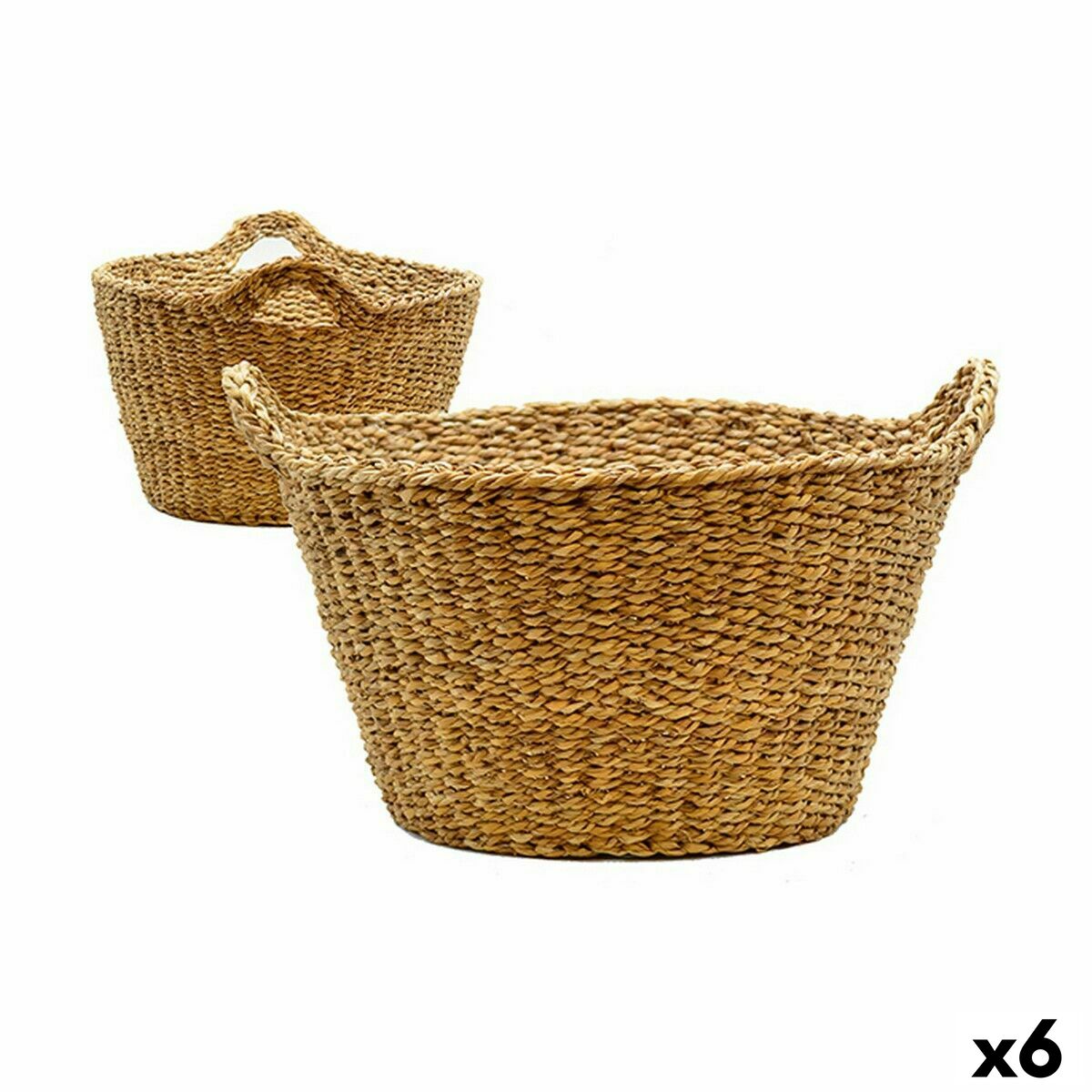 Korg Med handtag Brun 45 L 43 x 26 x 37 cm (6 antal)