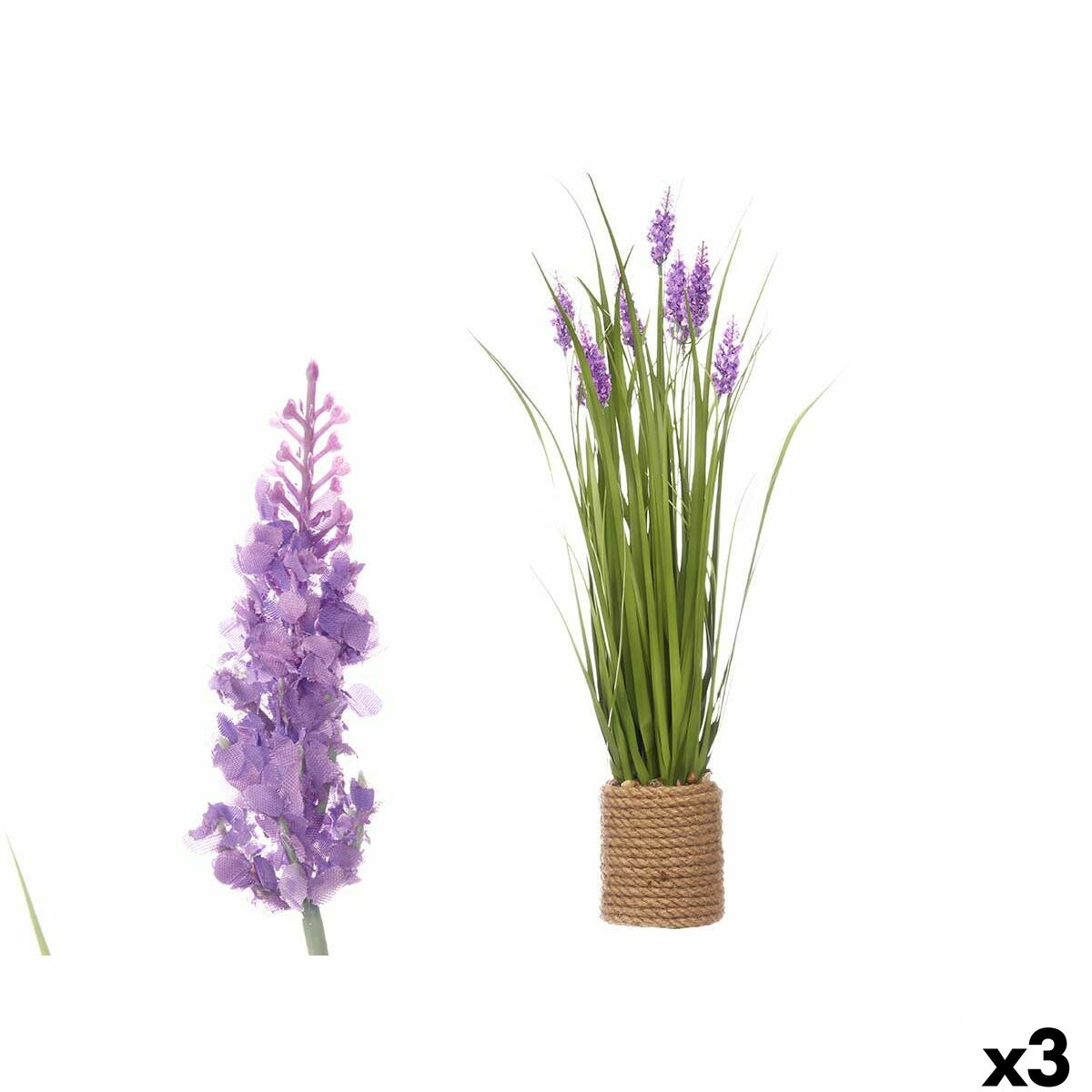 Dekorativ växt Ibergarden Snöre Plast Sten 30 x 70 x 30 cm 30 x 69 x 30 cm (3 antal)