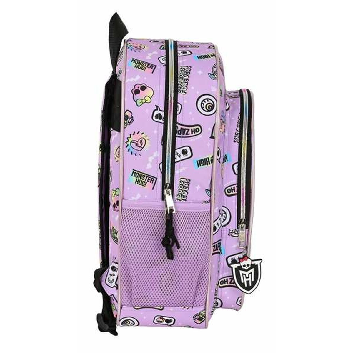 Skolryggsäck Monster High Best boos Lila 32 x 38 x 12 cm - 3