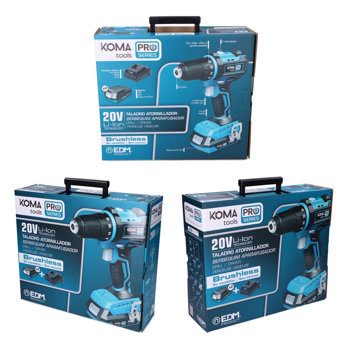 Förare borr Koma Tools Pro Series - 9