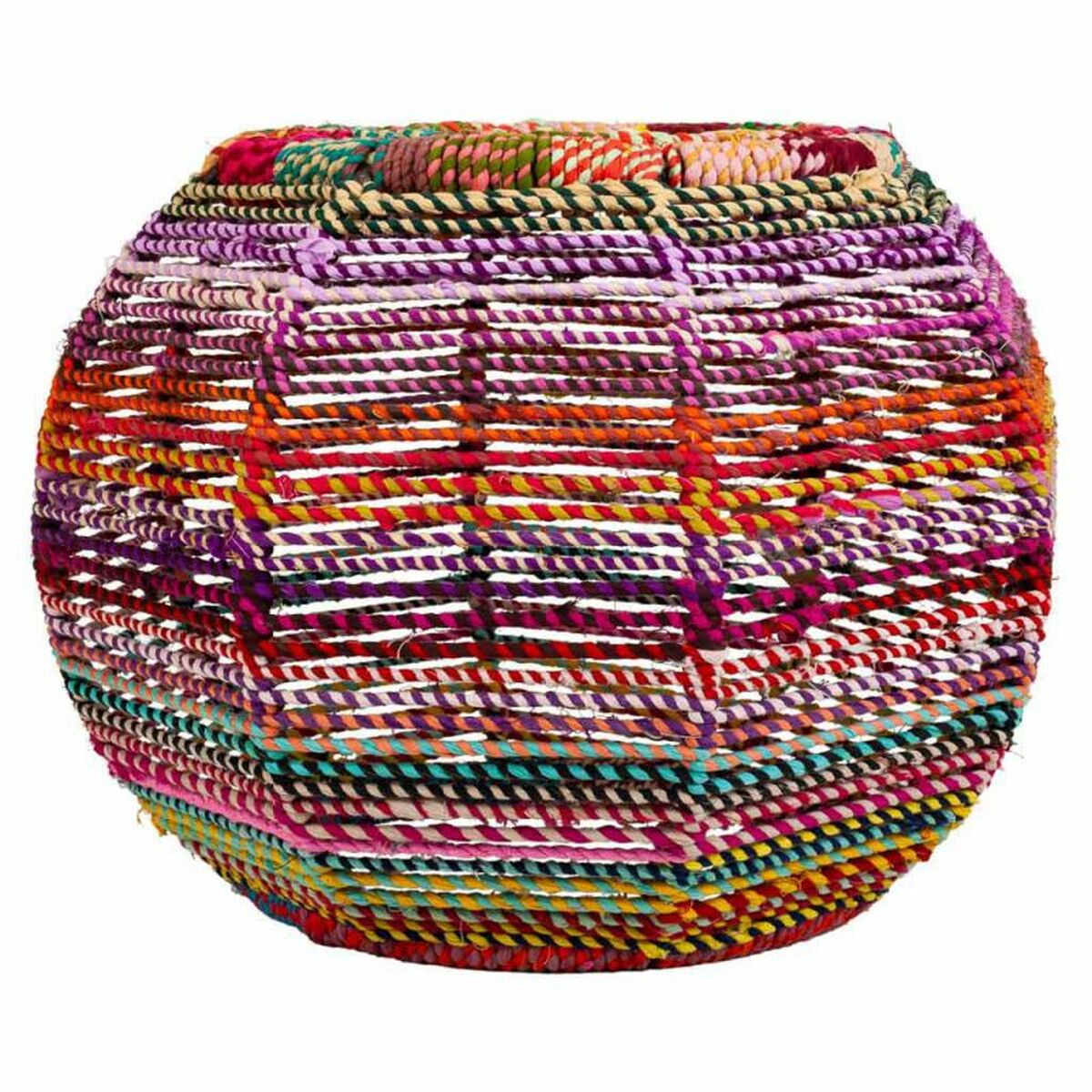 Sittpall Alexandra House Living Röd Snöre Järn 45 x 30 x 30 cm - 2