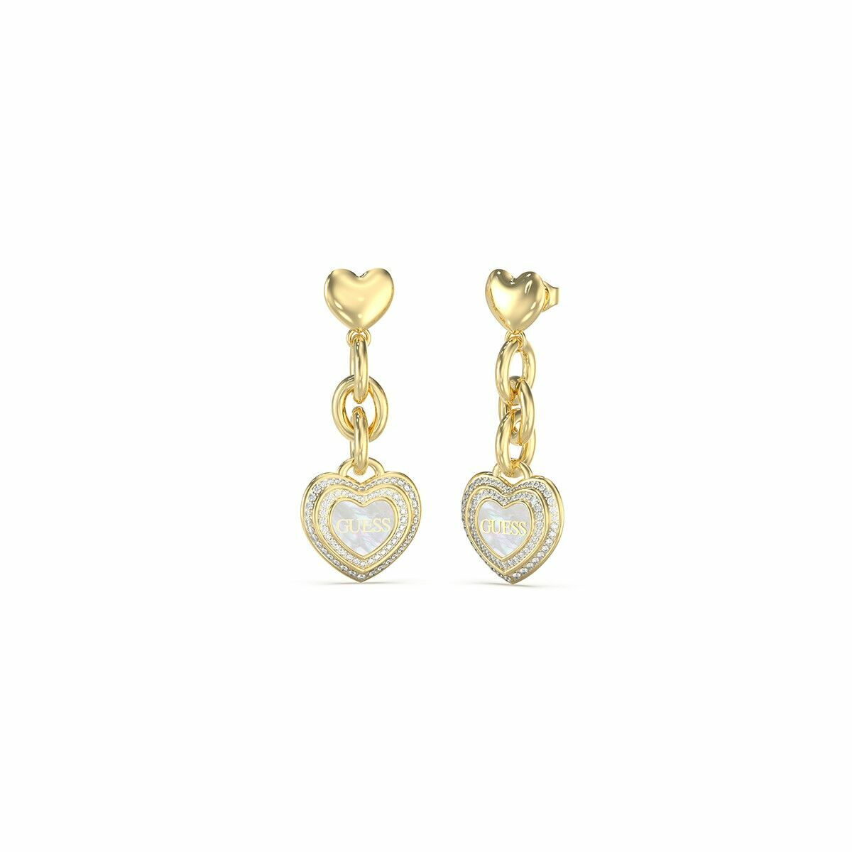 Dam örhängen Guess JUBE04024JWYGWHT-U Rostfritt stål 2,5 cm