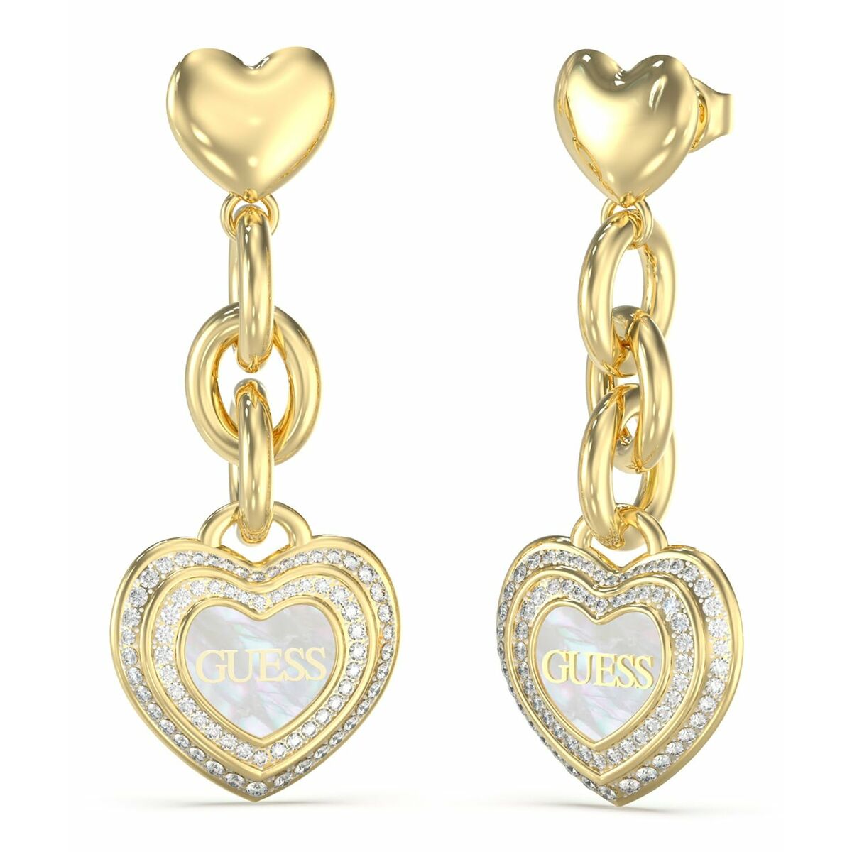 Dam örhängen Guess JUBE04024JWYGWHT-U Rostfritt stål 2,5 cm - 2