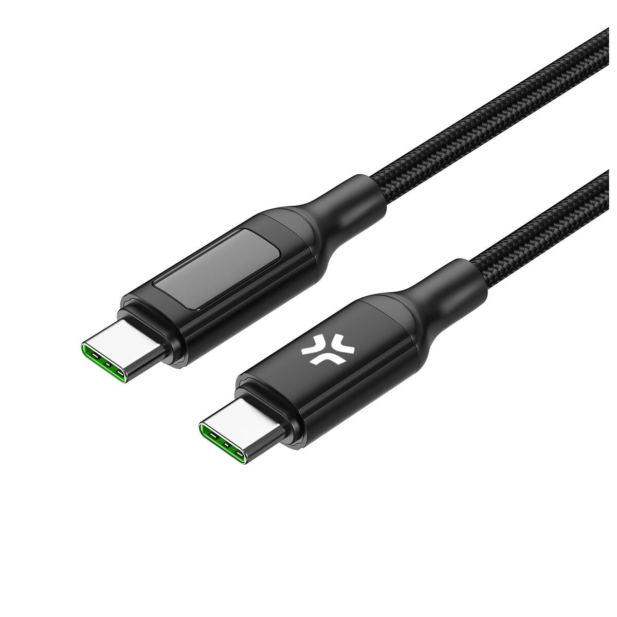 USB-C-kabel Celly USBCUSBC100WLED Svart 2 m - 4