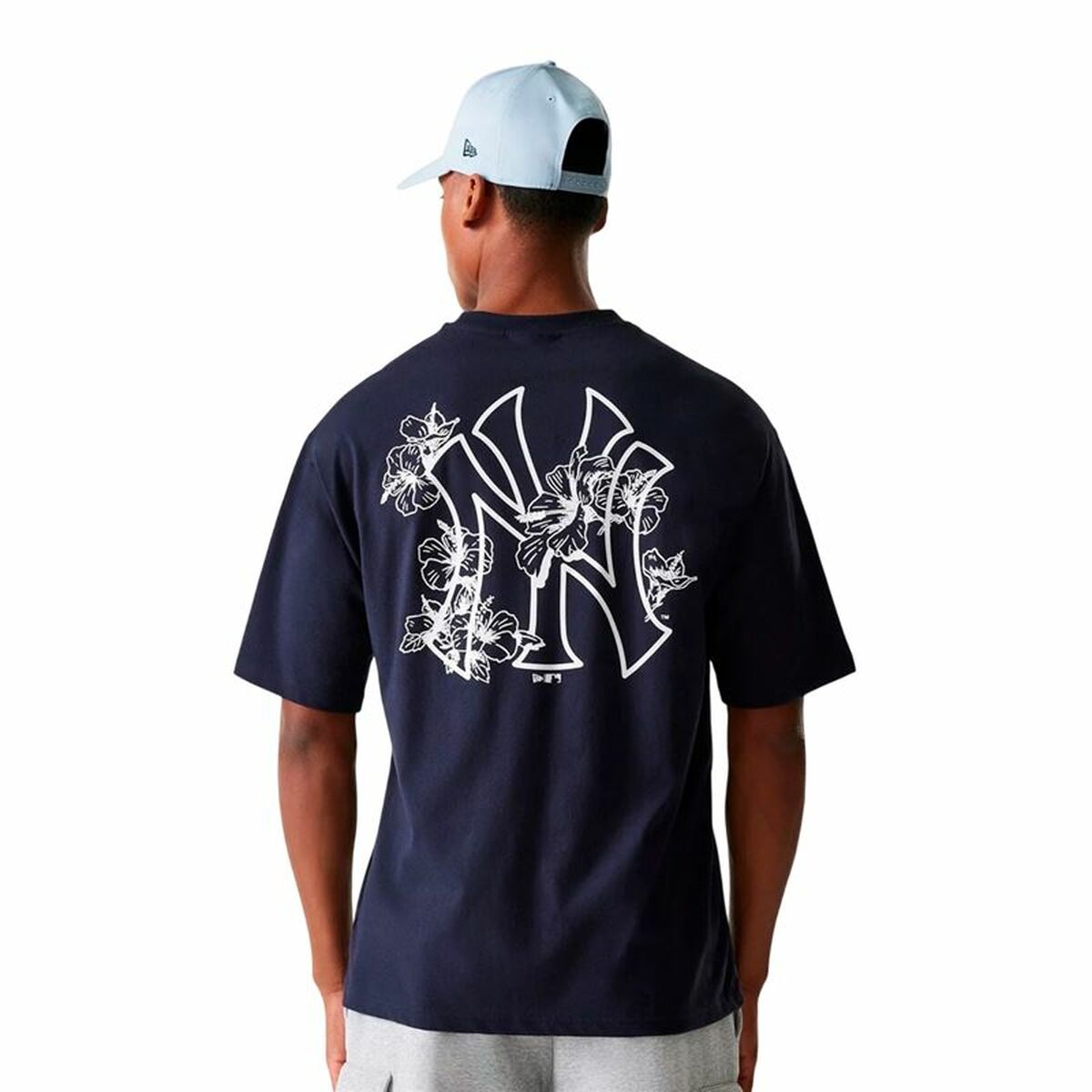T-shirt med kortärm Herr New Era New Era Mlb Floral Grphc Os Neyyan Marinblå - 2