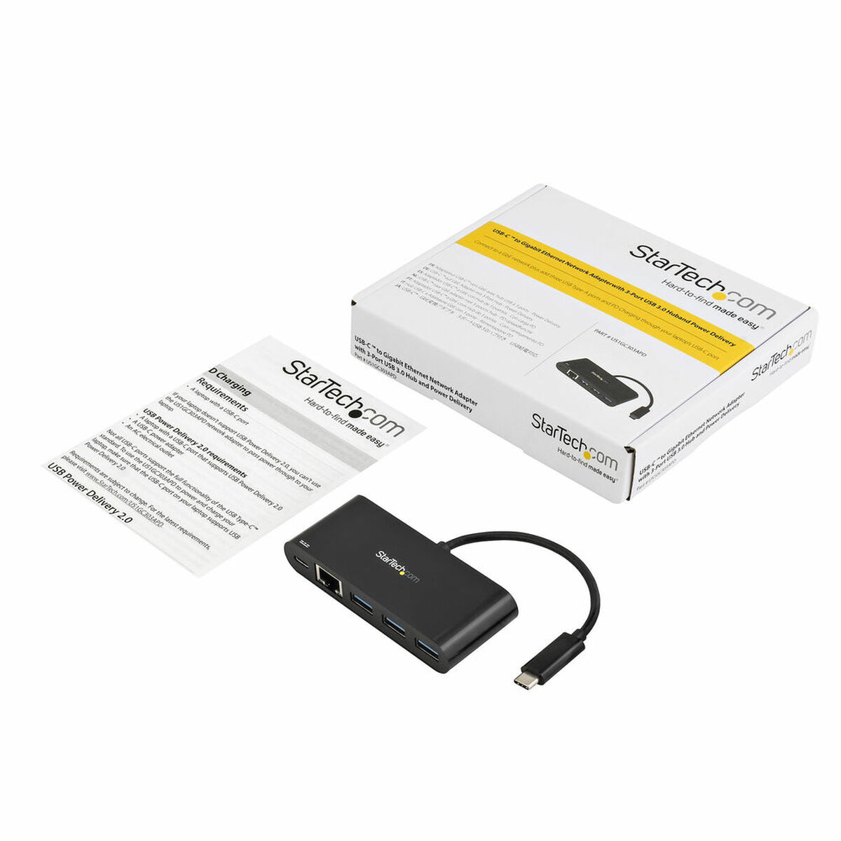 Nätadapter Startech US1GC303APD          Svart - 2