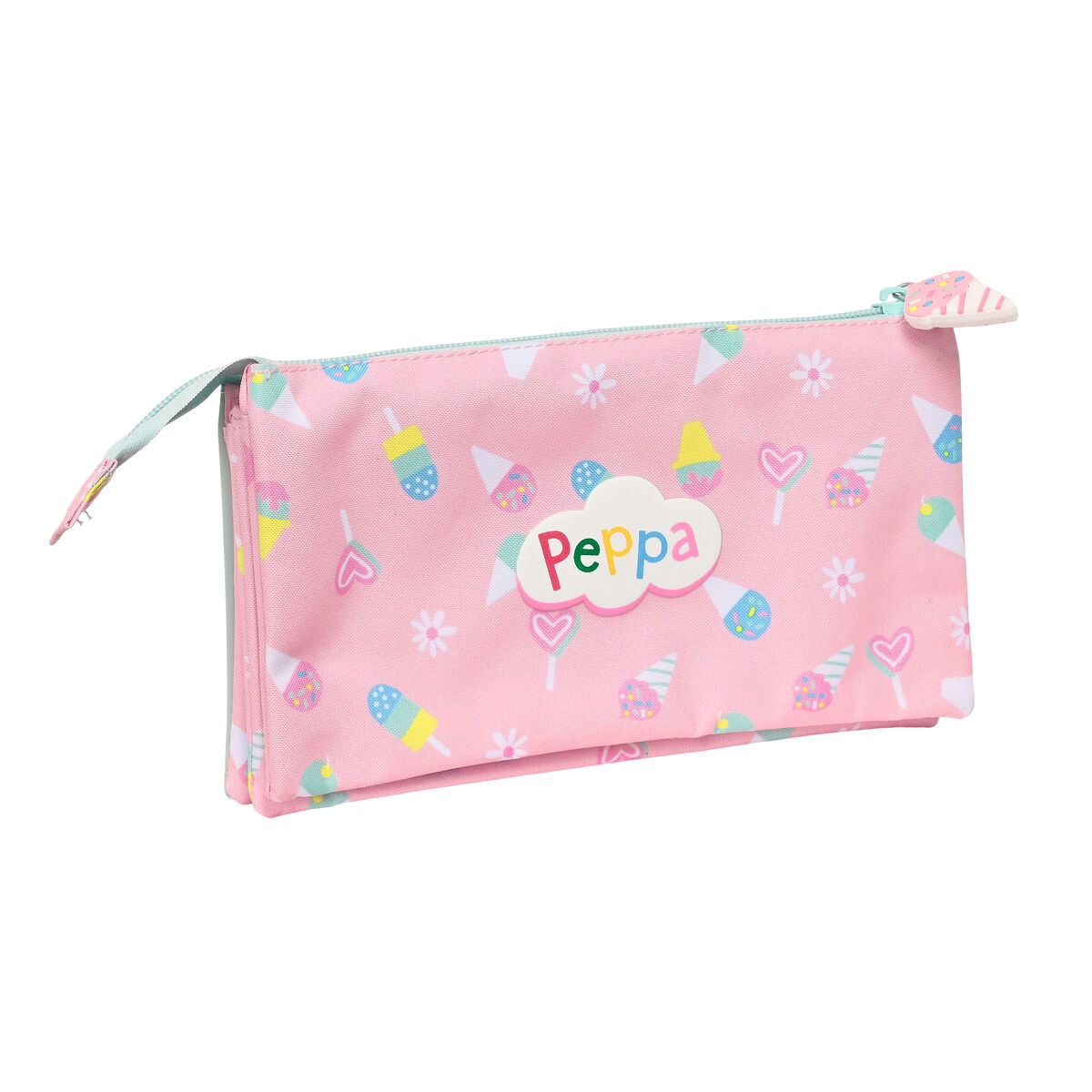 Dubbel bär-allt Peppa Pig Ice cream Rosa Mint 22 x 12 x 3 cm - 3