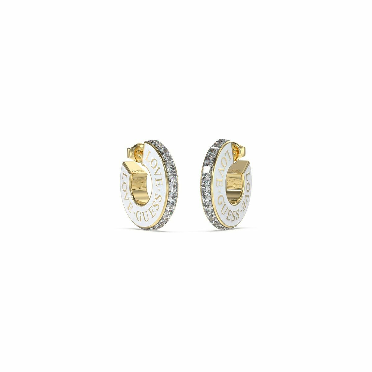 Dam örhängen Guess JUBE04083JWYGWHT-U Rostfritt stål 2 cm