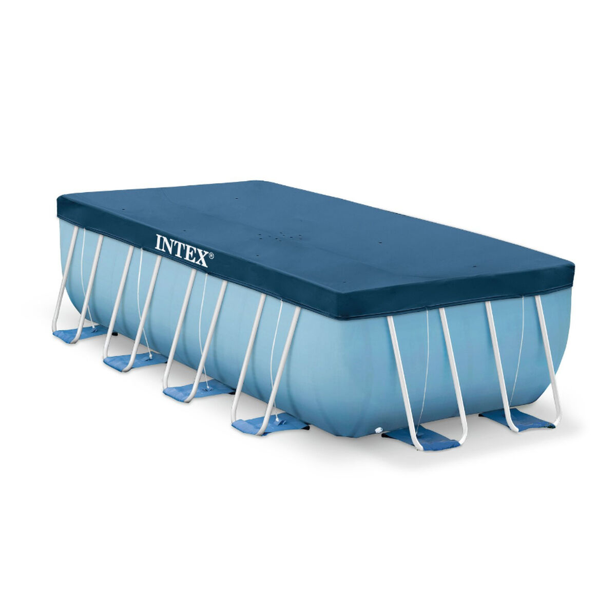 Pool Cover Intex 28037 4 x 2 m Blå Marinblå - 9