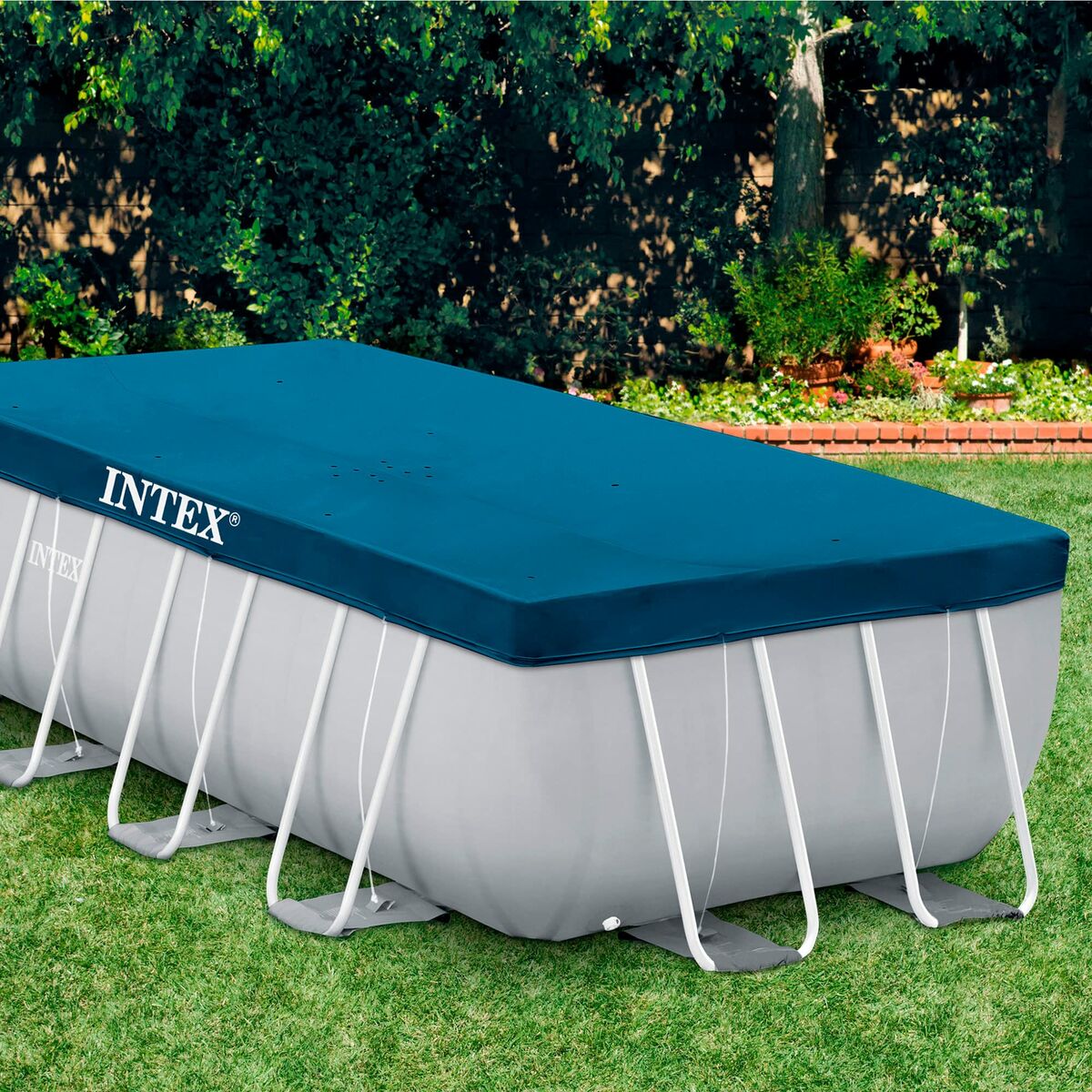 Pool Cover Intex 28037 4 x 2 m Blå Marinblå - 5