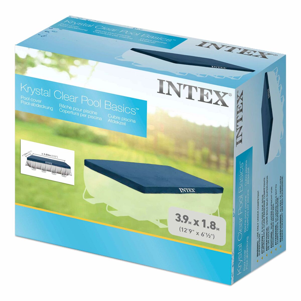 Pool Cover Intex 28037 4 x 2 m Blå Marinblå - 3
