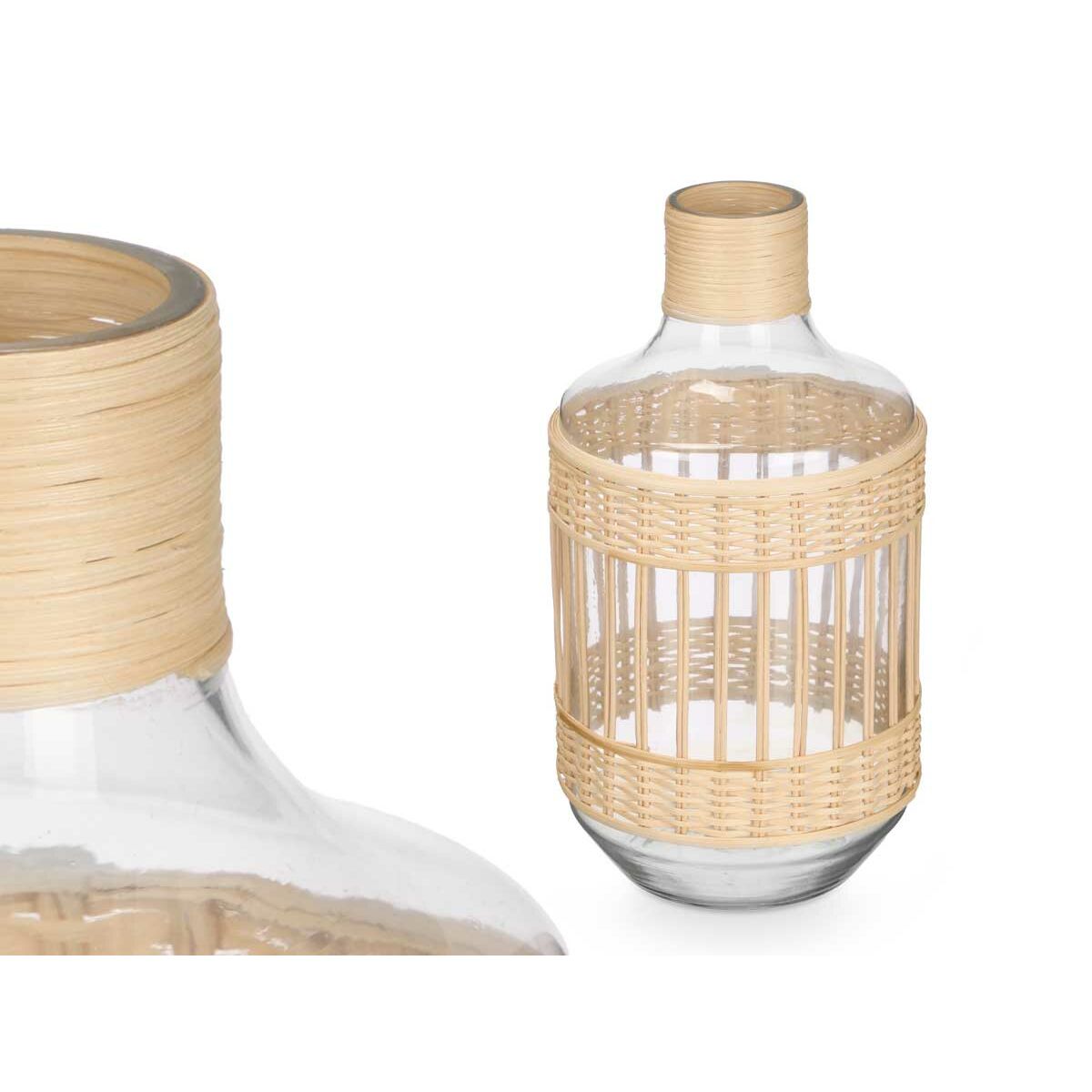 Dekorativ flaska Gift Decor Transparent Naturell 18 x 34 x 18 cm (4 antal) - 2