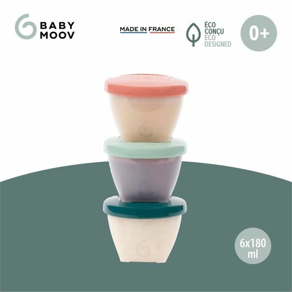 Lunchlådor, set Babymoov A004317 Multicolour 3 antal - 6