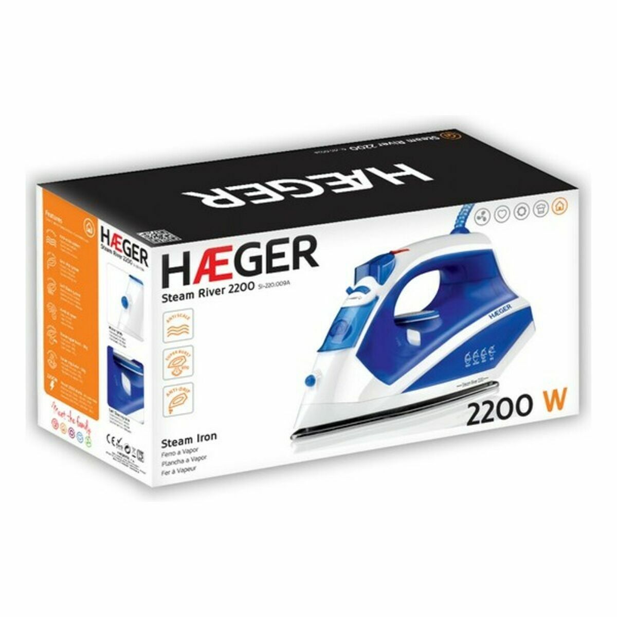 Ångstrykjärn Haeger SI-220.009B 2200W - 2