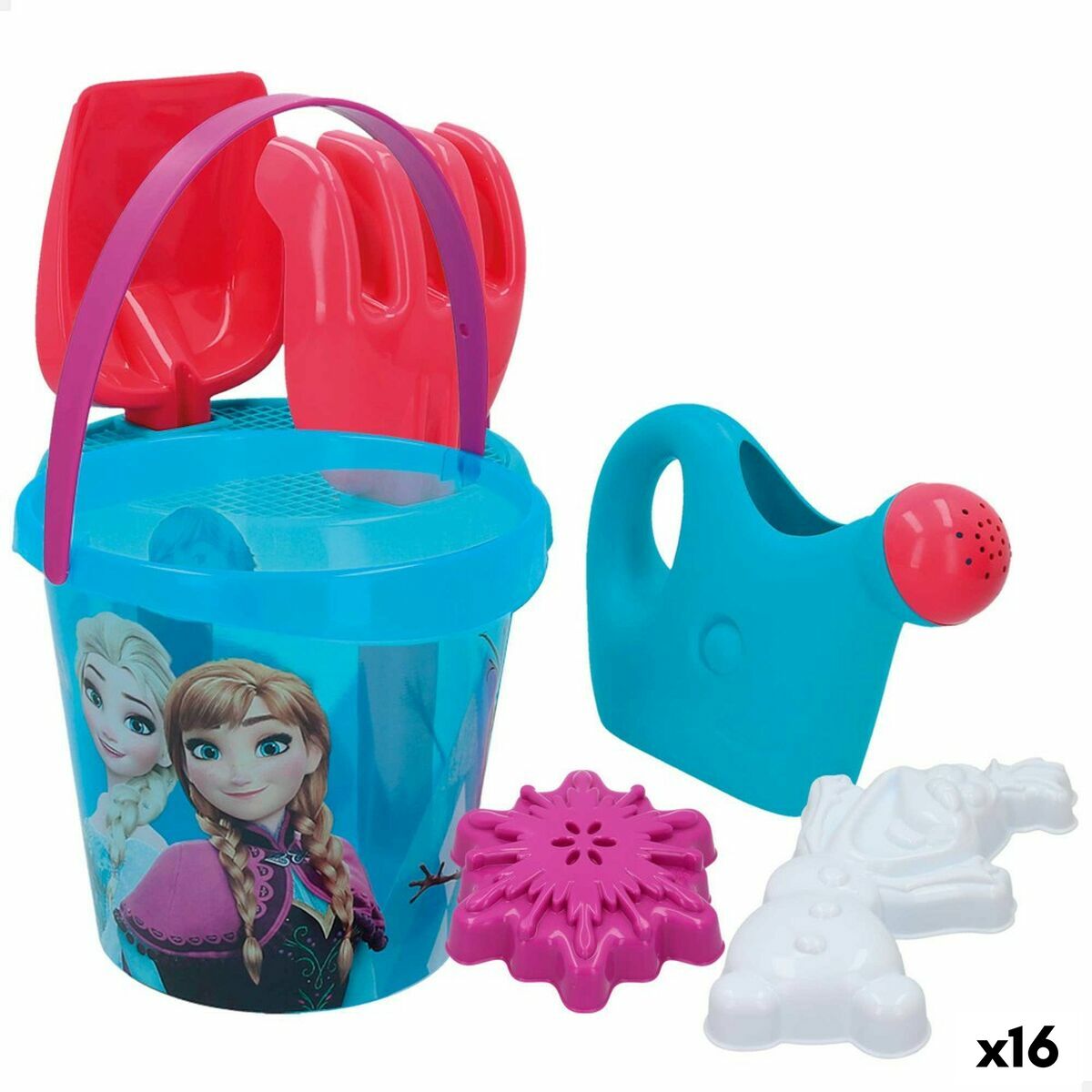 Strandleksaker set Frozen Ø 18 cm (16 antal) - 6