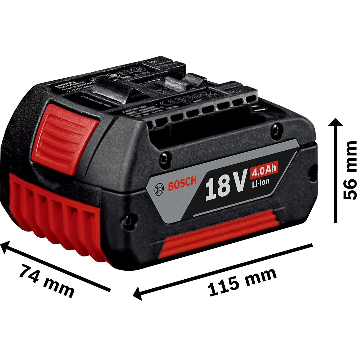 Laddningsbart lithiumbatteri BOSCH 1600Z00038 4 Ah 18 V (1 antal) - 2