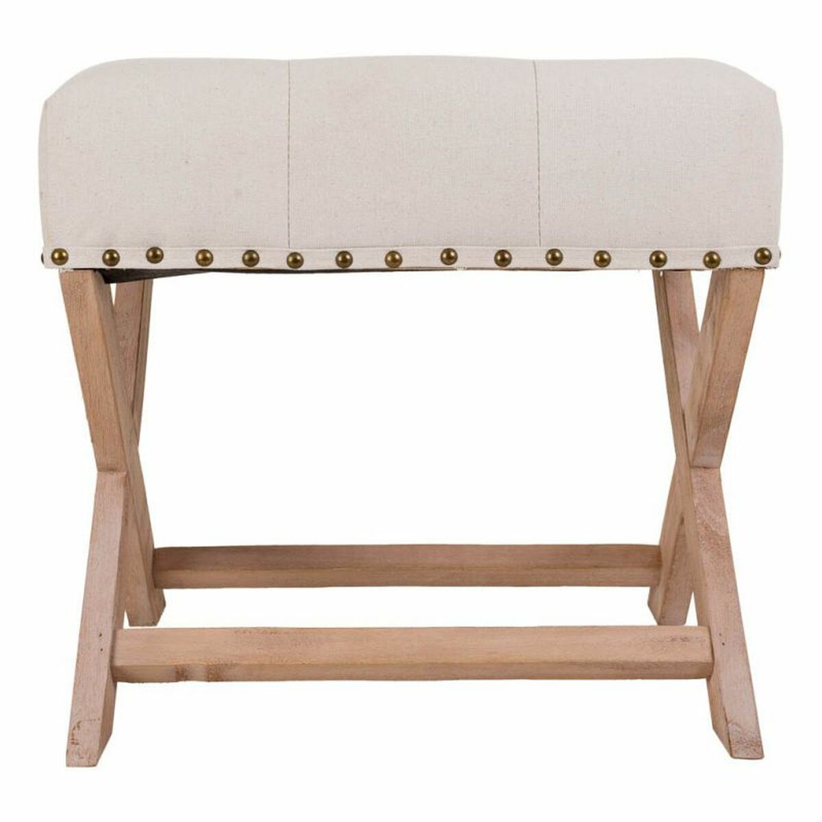 Sittpall Alexandra House Living Grå Kräm 46 x 46 x 49 cm - 2