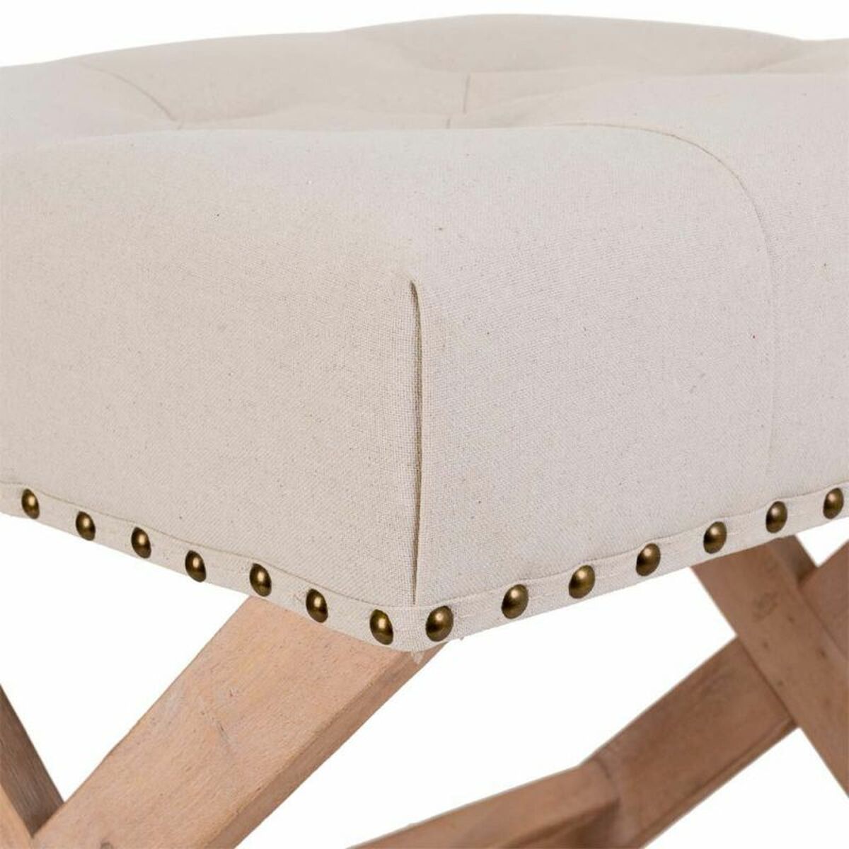 Sittpall Alexandra House Living Grå Kräm 46 x 46 x 49 cm - 5