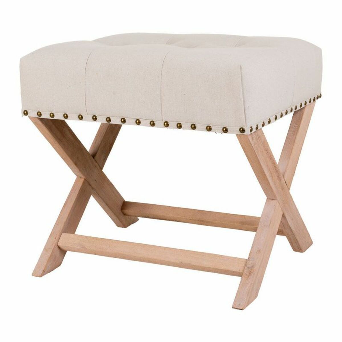 Sittpall Alexandra House Living Grå Kräm 46 x 46 x 49 cm - 4