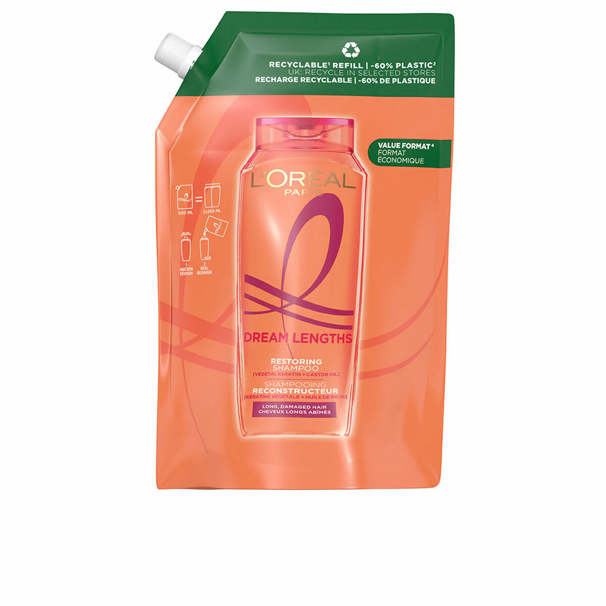 Schampo L'Oreal Make Up ELVIVE 500 ml