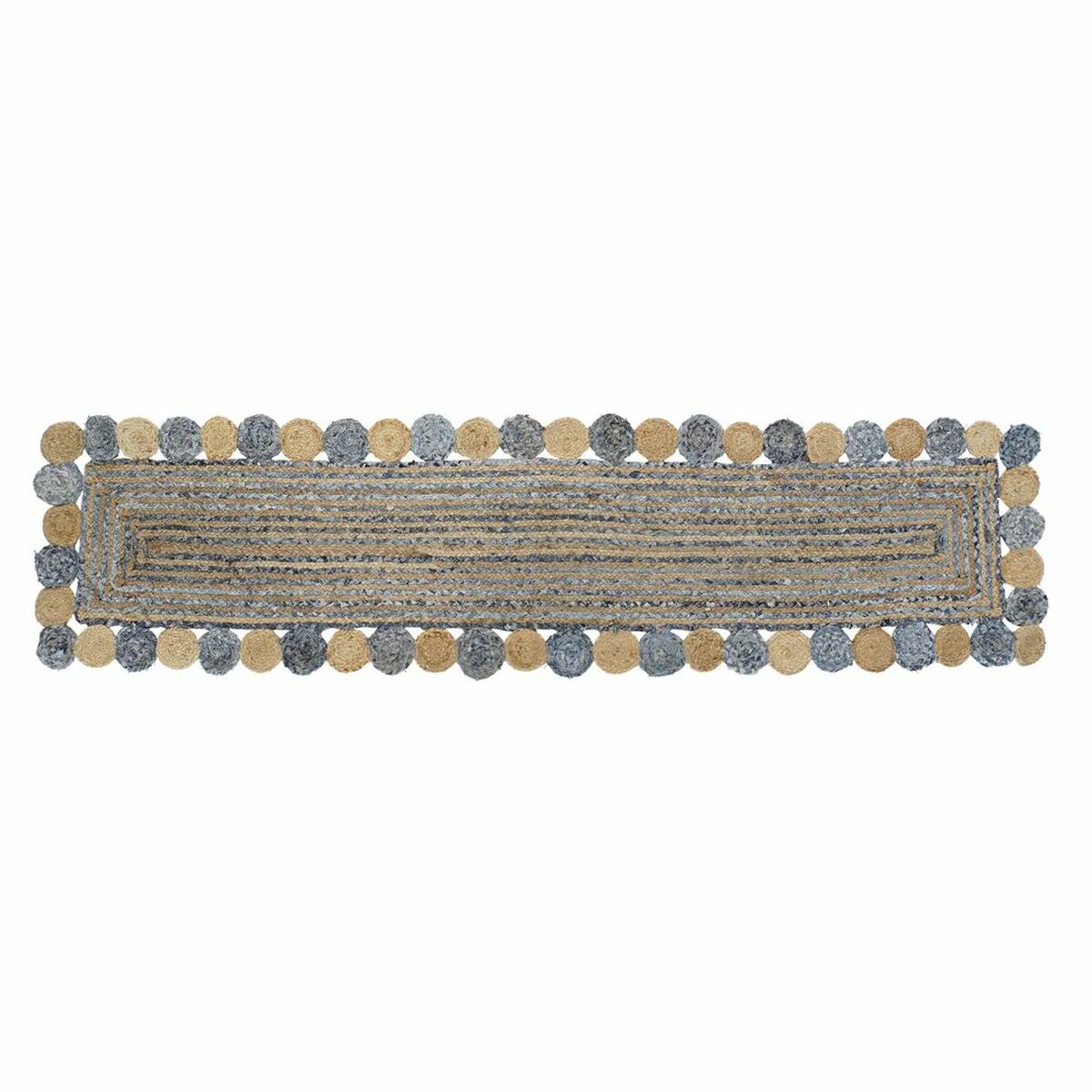 Matta DKD Home Decor Blå Brun Indier (60 x 240 x 1 cm) - 9