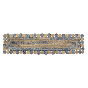 Matta DKD Home Decor Blå Brun Indier (60 x 240 x 1 cm)