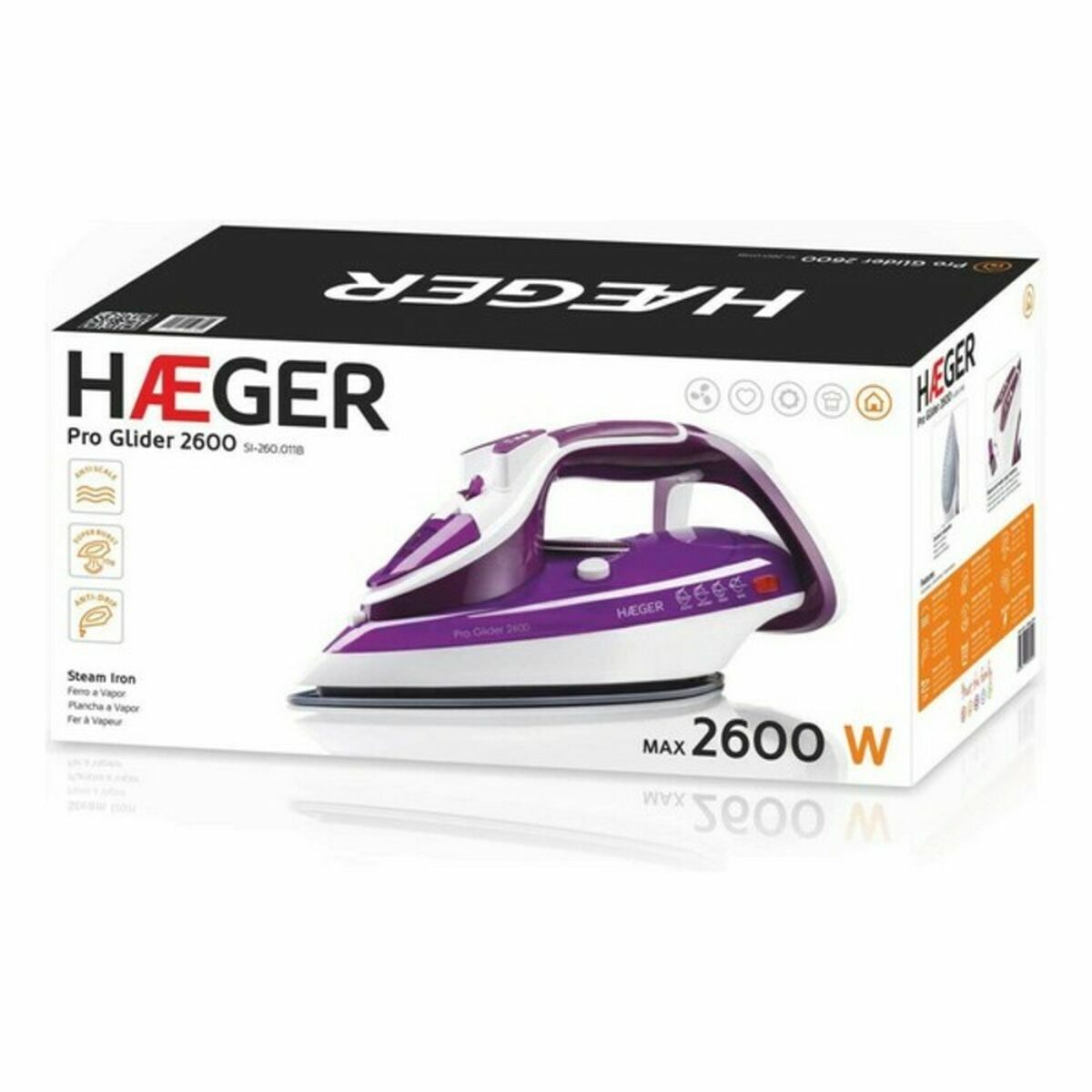 Ångstrykjärn Haeger Pro Glider 2600W - 6
