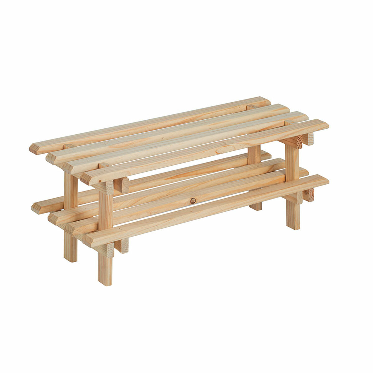 Skoställ Astigarraga Evolution Naturell Furu Stapelbara 30 x 25,9 x 75 cm