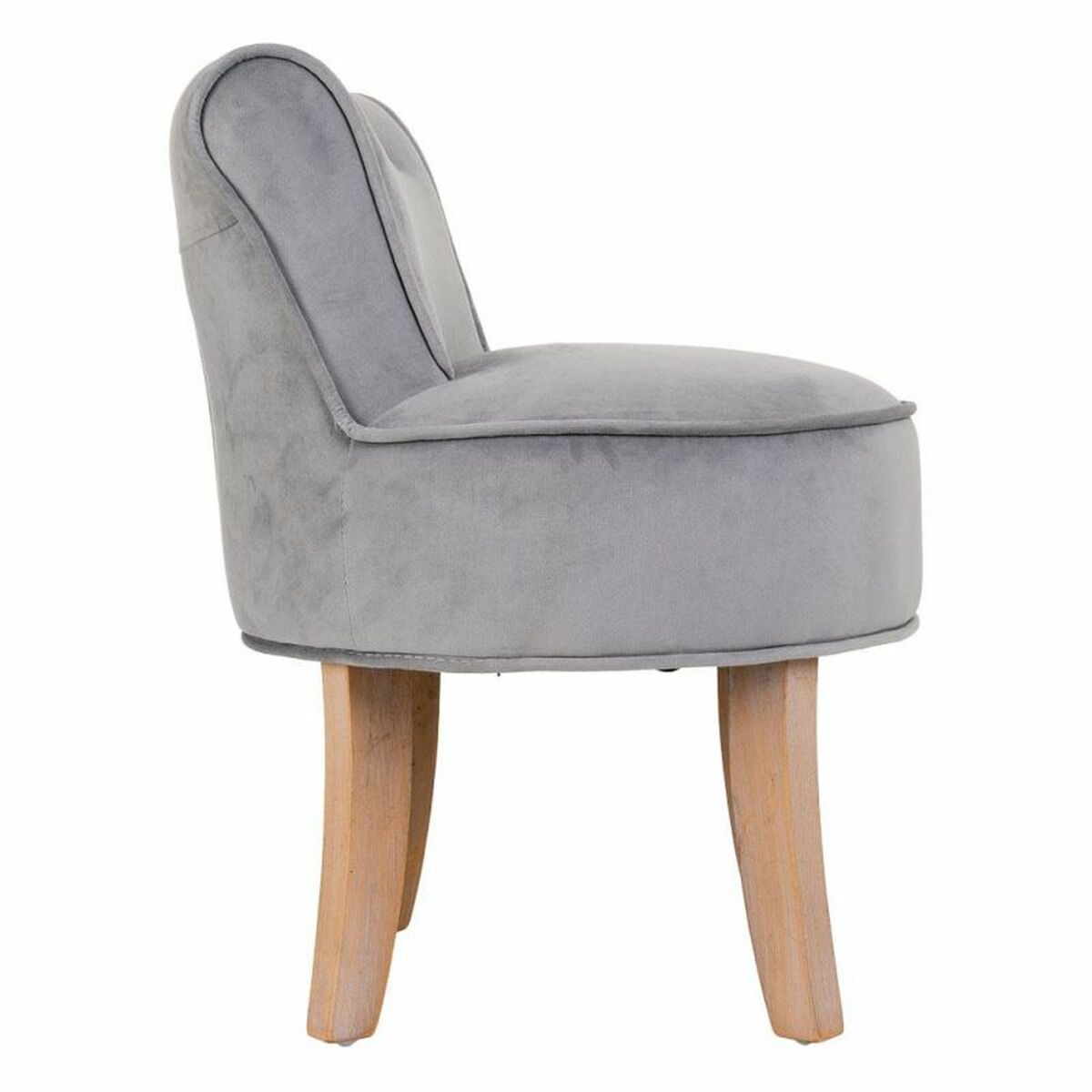 Sittpall Alexandra House Living Grå Sammet Gummi 46 x 58 x 45 cm - 3