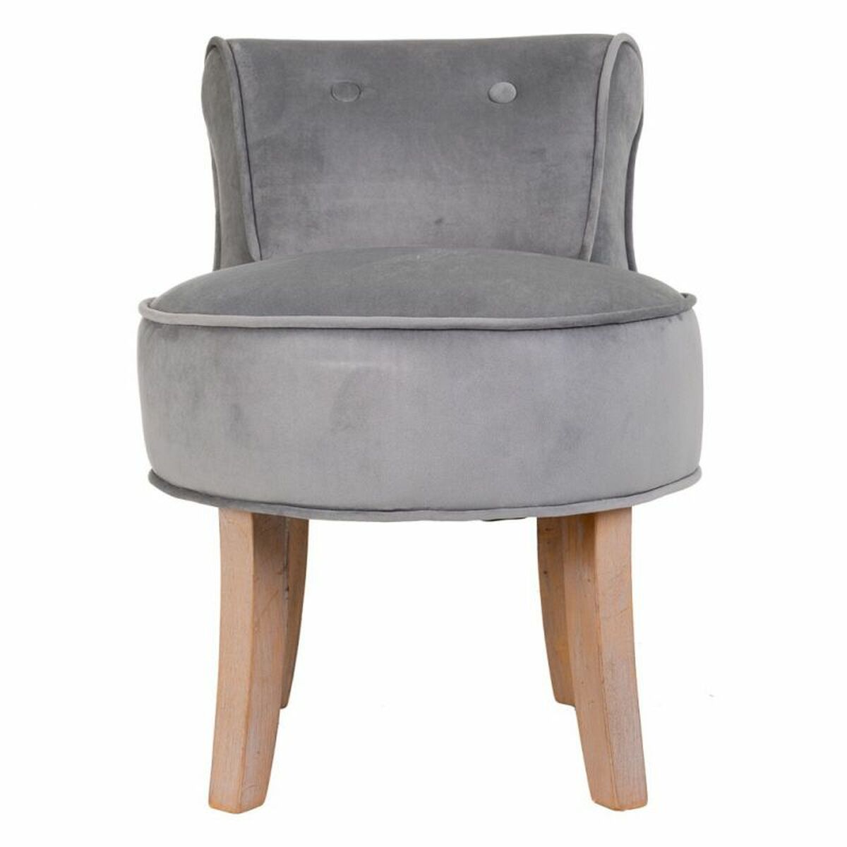 Sittpall Alexandra House Living Grå Sammet Gummi 46 x 58 x 45 cm - 2