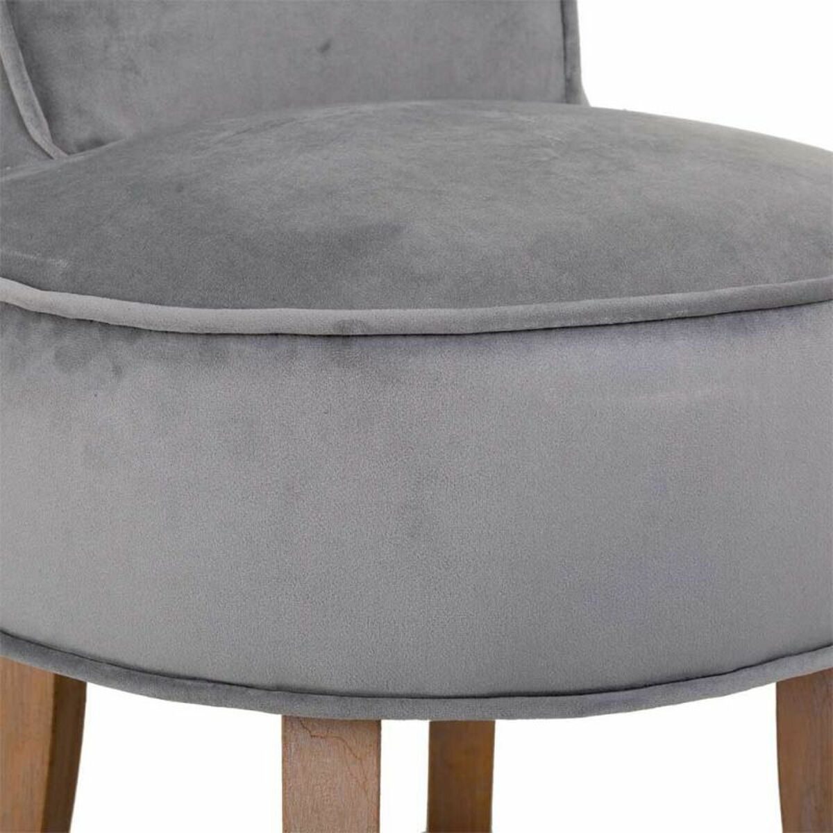 Sittpall Alexandra House Living Grå Sammet Gummi 46 x 58 x 45 cm - 6