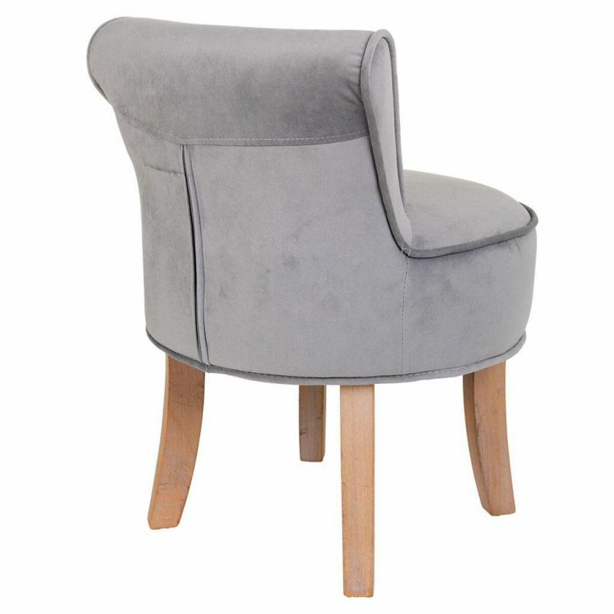 Sittpall Alexandra House Living Grå Sammet Gummi 46 x 58 x 45 cm - 4