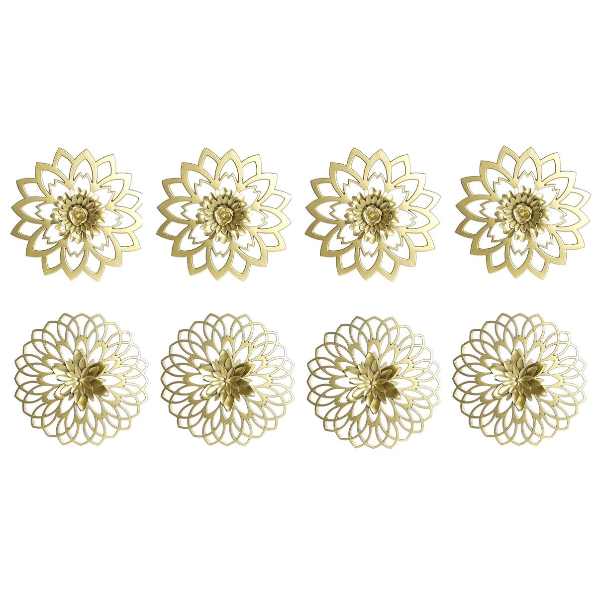 Prydnadsfigur DKD Home Decor (4 Delar) (2 antal) (25 x 2 x 25 cm) - 2