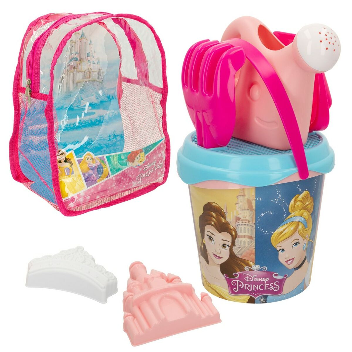 Strandleksaker set Disney Princess polypropen 18 x 16 x 18 cm Ø 18 cm (12 antal) - 8