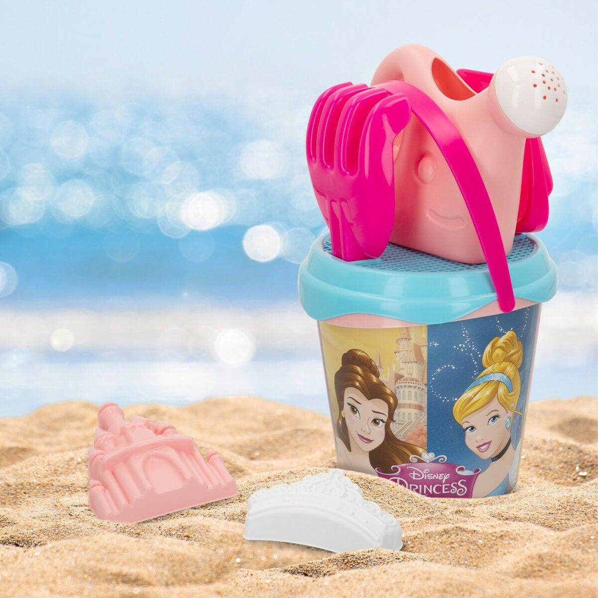 Strandleksaker set Disney Princess polypropen 18 x 16 x 18 cm Ø 18 cm (12 antal) - 11