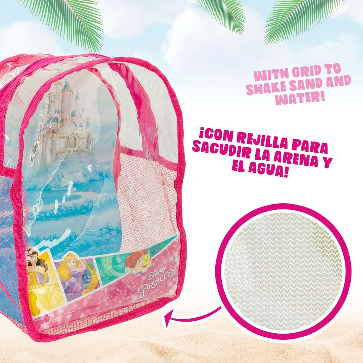 Strandleksaker set Disney Princess polypropen 18 x 16 x 18 cm Ø 18 cm (12 antal) - 10