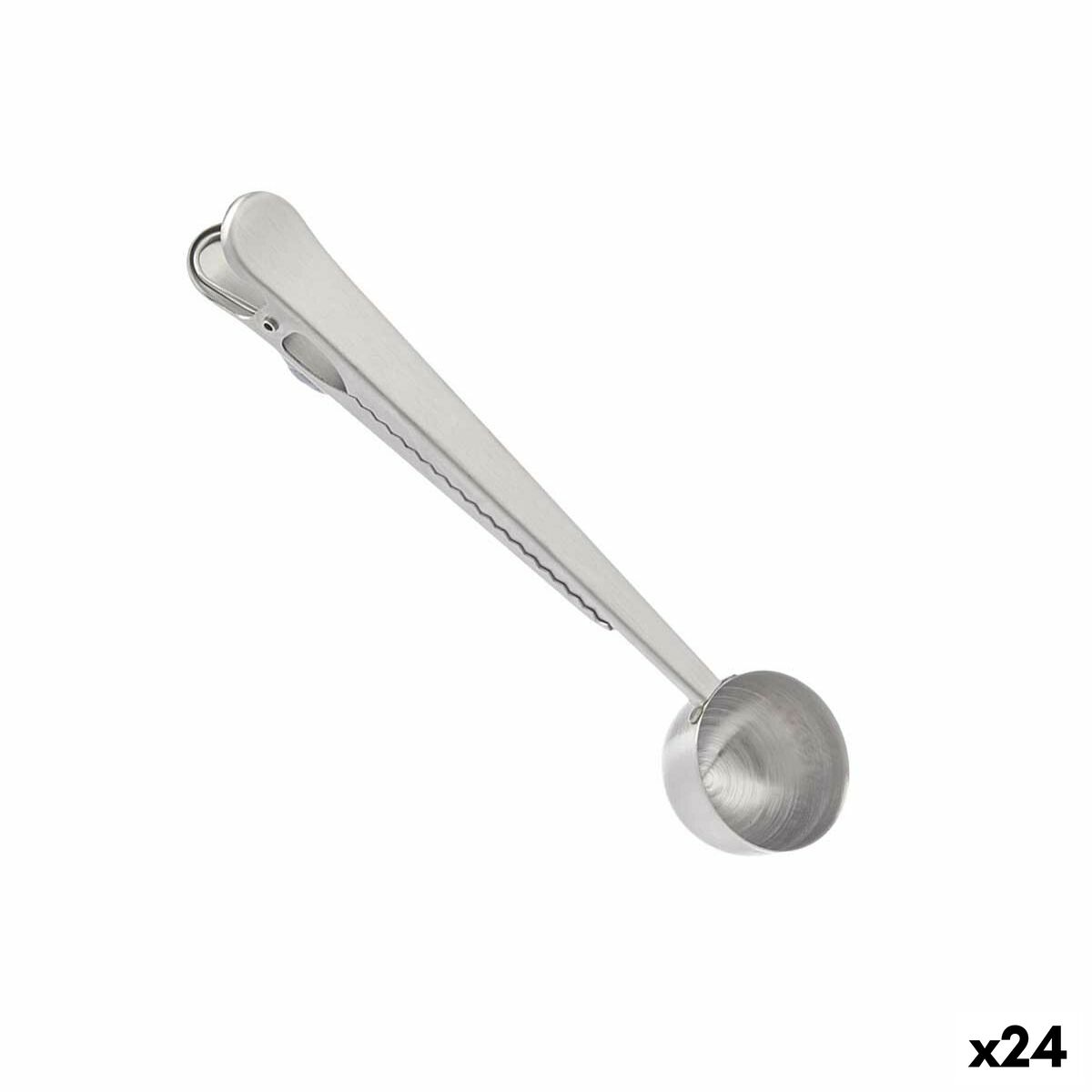 Måttbägare Kinvara W4034 Rostfritt stål 17,5 x 17,5 x 2,5 cm Klämma (24 antal)
