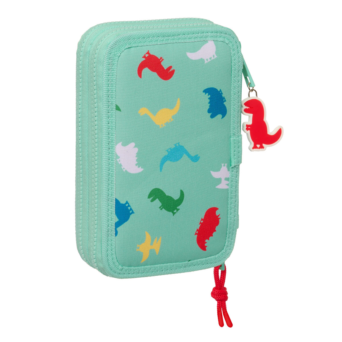 Dubbelt pennfodral Peppa Pig George Mint 12.5 x 19.5 x 4 cm (28 Delar) - 3