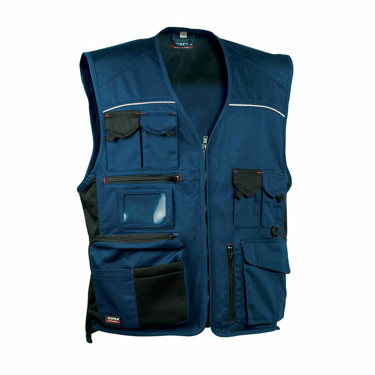 Arbetsväst Herr Cofra Expert Svart - 4