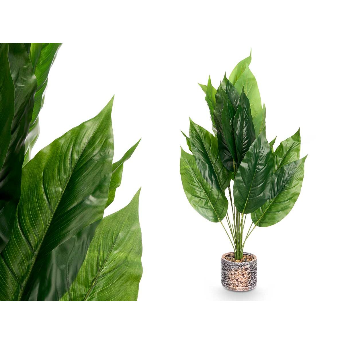 Dekorativ växt Ibergarden Plast Magnesium 50 x 50 x 84 cm 13 x 70 x 13 cm 15 x 84 x 15 cm (4 antal) - 2