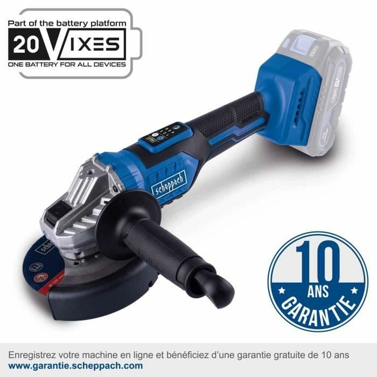 Vinkelslip Scheppach BC-AG125-X - 2