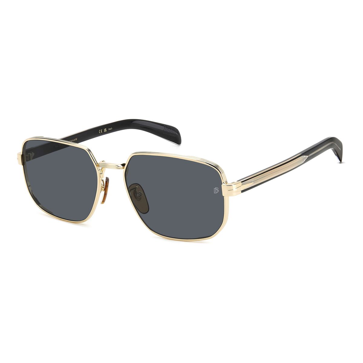 Herrsolglasögon David Beckham DB-7121GS-RHLIR Gyllene ø 60 mm