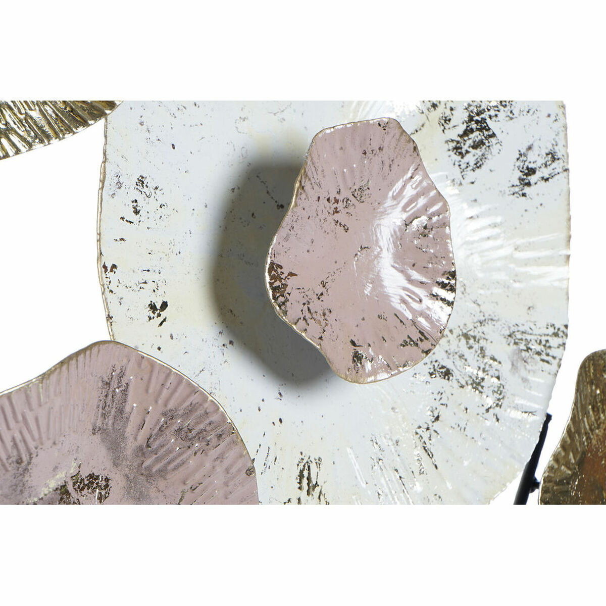 Väggdekoration DKD Home Decor Rosa Gyllene Metall (61 x 5.7 x 61 cm) - 4