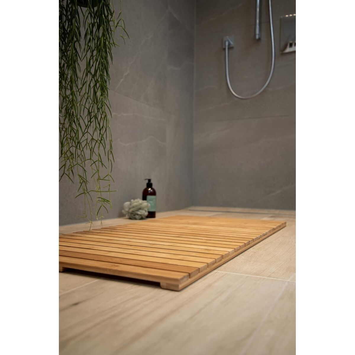 Plattform Wenko 24610100 50 x 50 cm Insida/Extern Bambu - 12