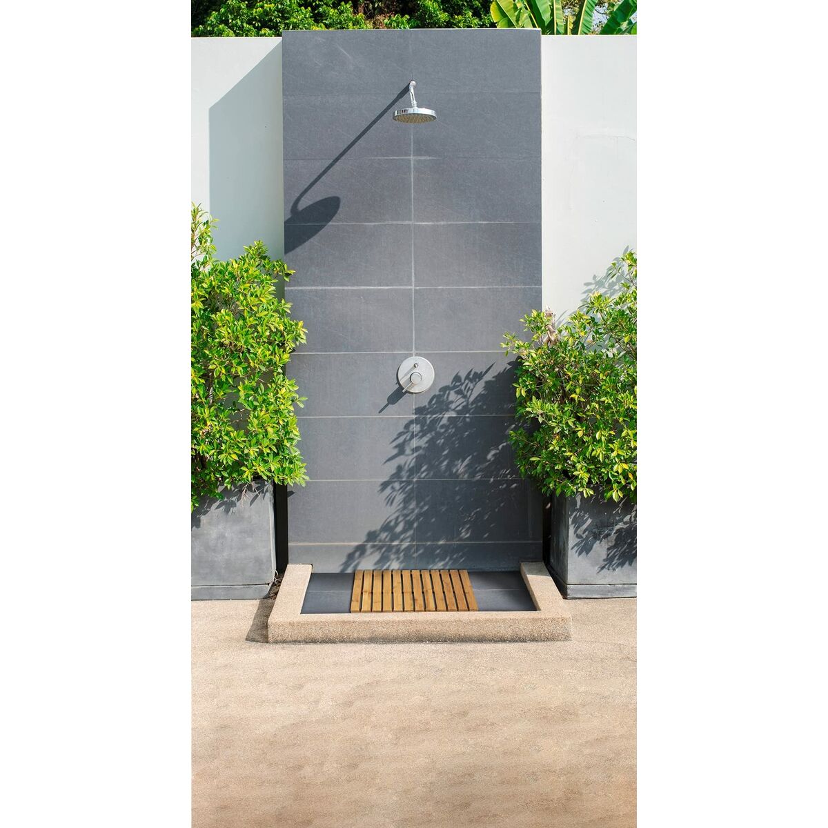 Plattform Wenko 24610100 50 x 50 cm Insida/Extern Bambu - 3